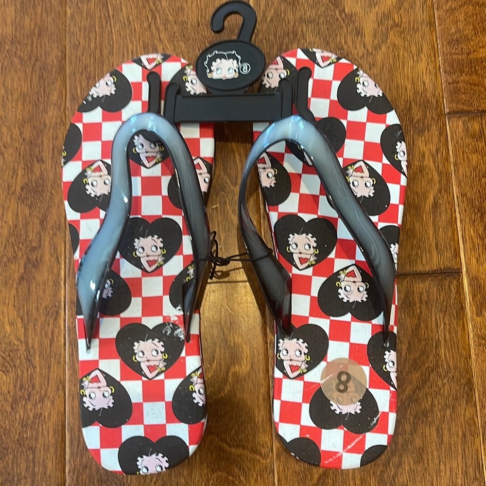 🔴NWT Betty Boop Flip Flops